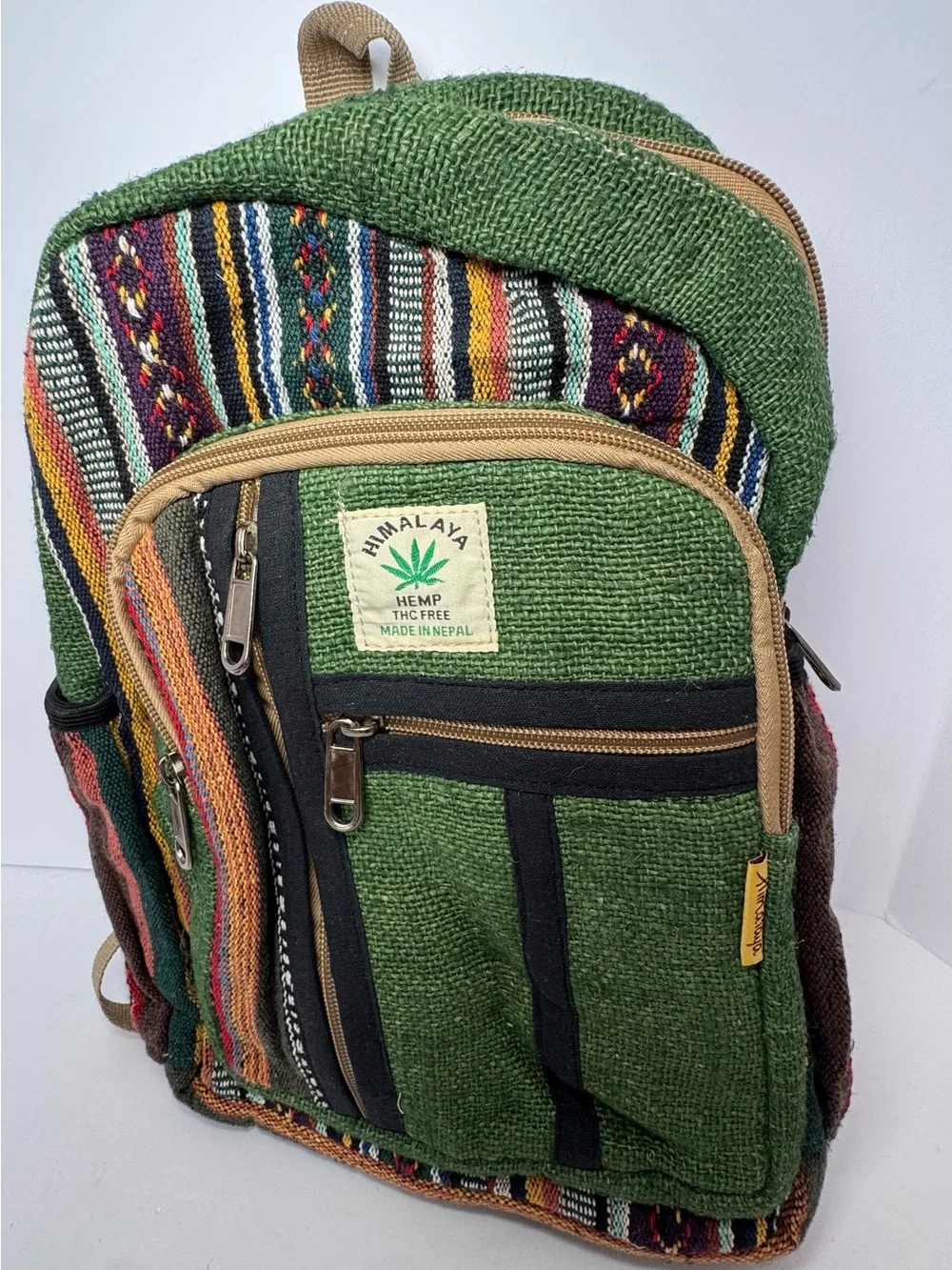 HIMALAYA HEMP woven small backpack